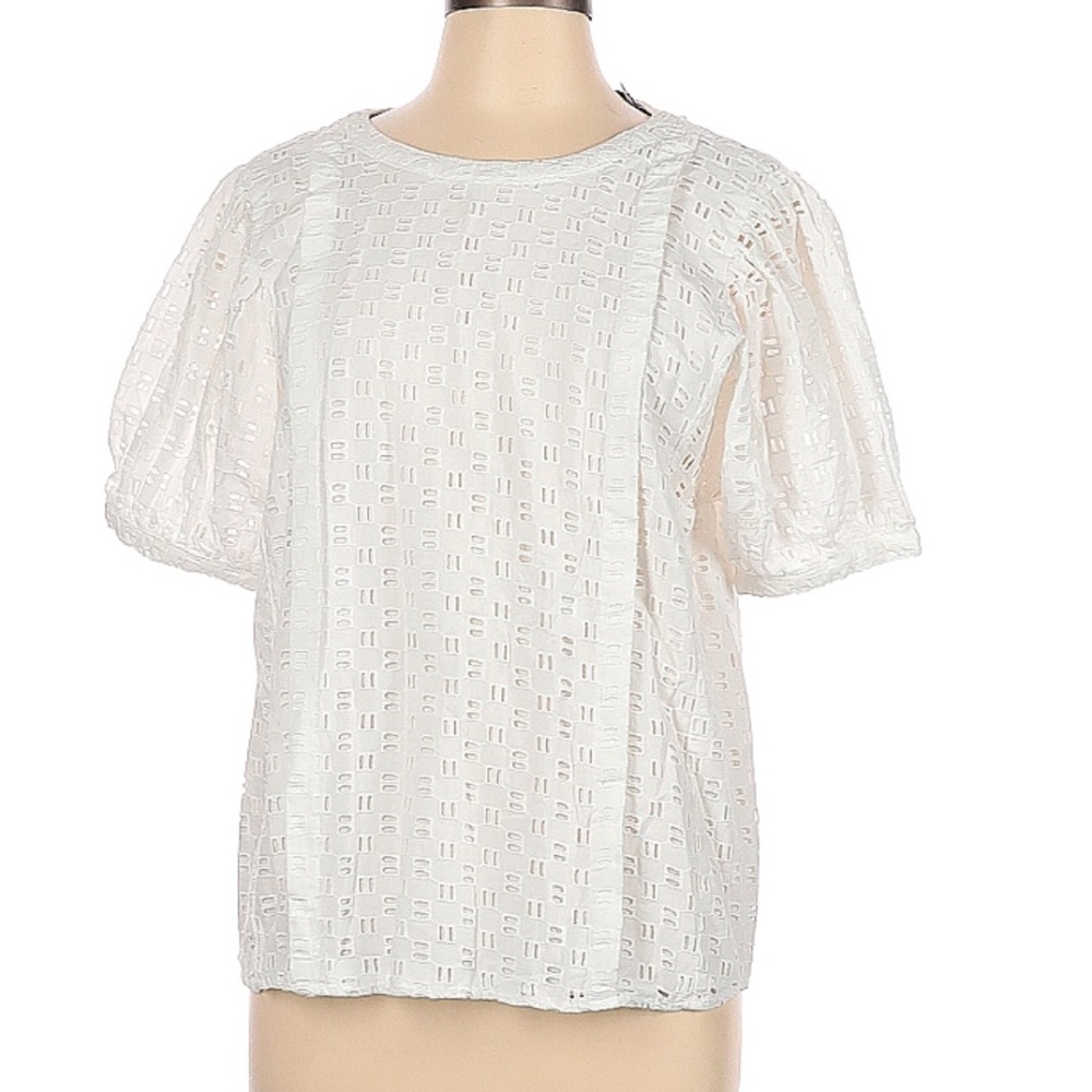 Elizabeth and James short sleeve white blouse